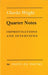 Quarter Notes: Improvisations and Interviews by Charles Wright