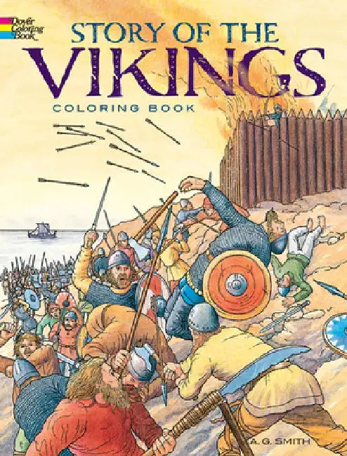 Story of the Vikings Coloring Book by A. G. Smith