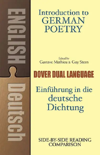 Introduction to German Poetry: A Dual-Language Book by Gustave Mathieu