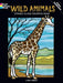Wild Animals Stained Glass Coloring Book by John Green