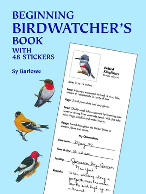 Beginning Birdwatcher's Book: With 48 Stickers [With 48] by Sy Barlowe