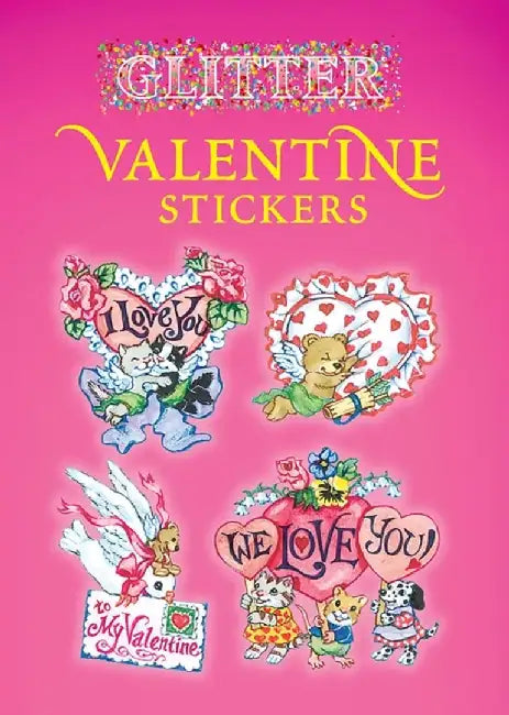 Glitter Valentine Stickers by Nina Barbaresi