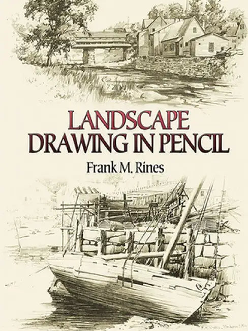 Landscape Drawing in Pencil by Frank M. Rines