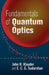 Fundamentals of Quantum Optics by John R. Klauder
