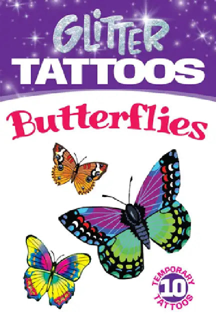 Glitter Tattoos Butterflies [With Tattoos] by Jan Sovak
