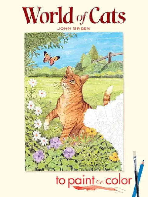 World of Cats to Paint or Color by John Green