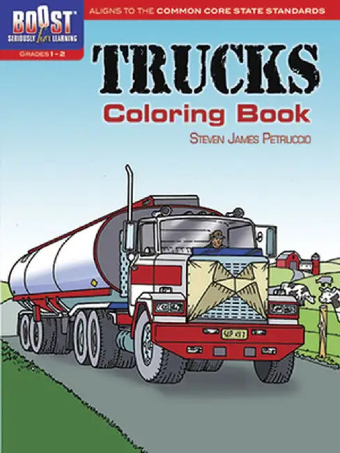 Trucks Coloring Book by Steven James Petruccio