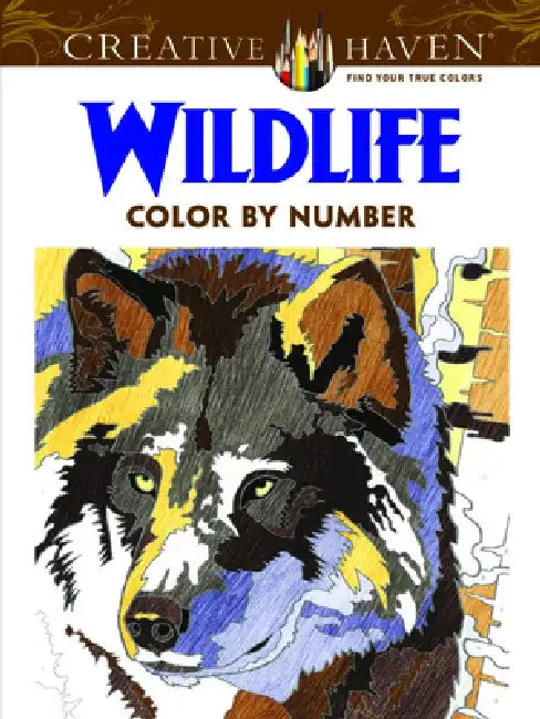 Creative Haven Wildlife Color by Number Coloring Book by Diego Jourdan Pereira