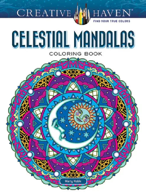 Creative Haven Celestial Mandalas Coloring Book by Marty Noble