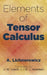Elements of Tensor Calculus by A. Lichnerowicz