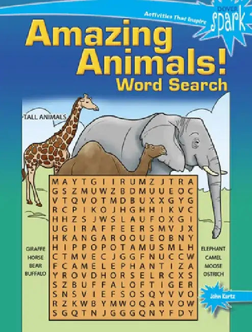 Spark: Amazing Animals! Word Search by John Kurtz