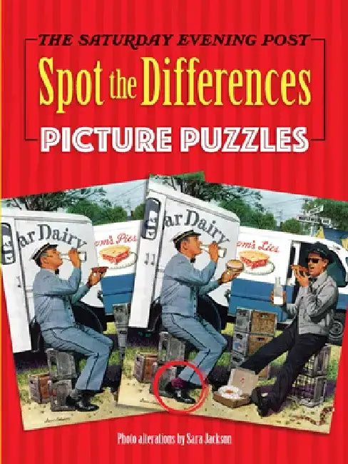 The Saturday Evening Post Spot the Differences Picture Puzzles by Sara Jackson
