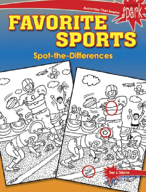 Spark Favorite Sports Spot-The-Differences by Tony J. Tallarico