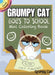 Grumpy Cat Goes to School Mini Coloring Book by John Kurtz