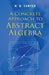 A Concrete Approach to Abstract Algebra by W. W. Sawyer