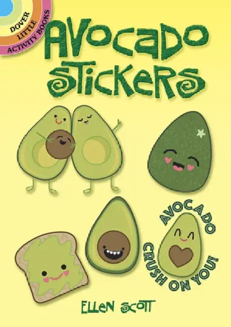 Avocado Stickers by Ellen Scott