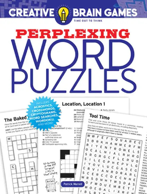 Creative Brain Games Perplexing Word Puzzles by Patrick Merrell