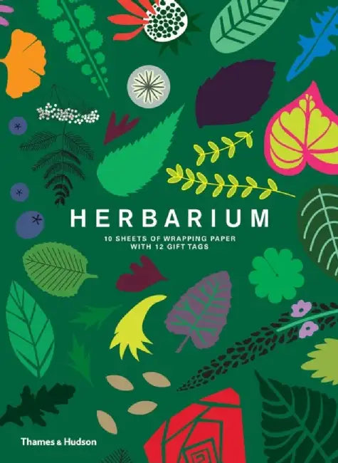 Herbarium Gift Wrap: 10 Sheets of Wrapping Paper with 12 Gift Tags by Caz Hildebrand