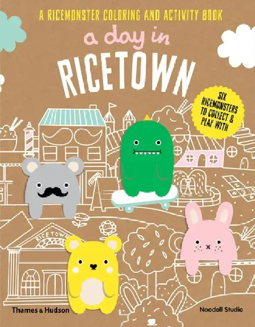 A Day in Ricetown: A Ricemonster Activity Book by Noodoll