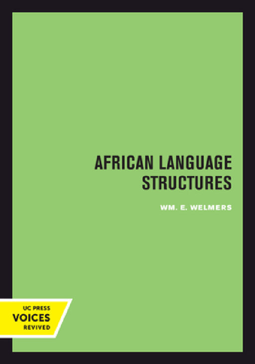 African Language Structures by Wm E. Welmers