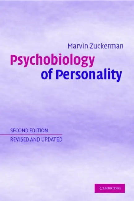 Psychobiology of Personality by Marvin Zuckerman, Jeffrey Gray, Michael Gelder