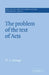 The Problem of the Text of Acts by W. A. Strange, John Court