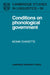 Conditions on Phonological Government by Monik Charette, Charette Monik, S. R. Anderson