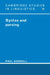 Syntax and Parsing by Paul Gorrell, Gorrell Paul, S. R. Anderson