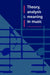 Theory, Analysis and Meaning in Music by Anthony Pople, Pople Anthony