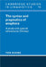 The Syntax and Pragmatics of Anaphora by Yan Huang