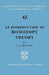 An Introduction to Homotopy Theory by Peter J. Hilton