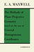 The Methods of Plane Projective Geometry Based on the Use of General Homogenous Coordinates by Maxwell, Edwin A. Maxwell