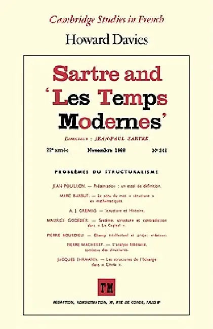 Sartre and 'Les Temps Modernes' by Howard Davies
