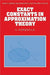 Exact Constants in Approximation Theory by N. Korneichuk