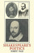 Shakespeare's Poetics by Ekbert Faas, Faas Ekbert