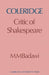Coleridge: Critic of Shakespeare by Muhammad Mustafa Badawi