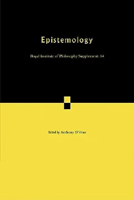 Epistemology by Anthony O'Hear