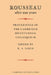 Rousseau After 200 Years: Proceedings of the Cambridge Bicentennial Colloquium by R. a. Leigh