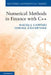 Numerical Methods in Finance with C++ by Maciej J. Capi Ski