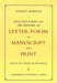 Selected Essays on the History of Letter-Forms in Manuscript and Print 2 Volume Set by Stanley Morison, David McKitterick
