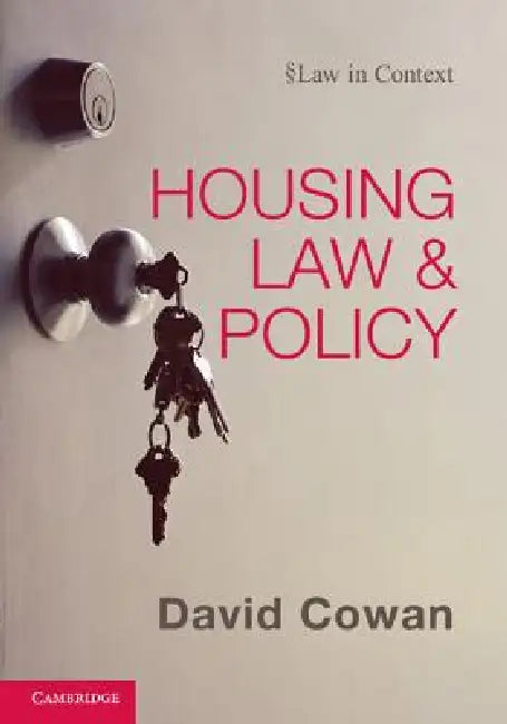 Housing Law and Policy by David Cowan