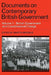 Documents on Contemporary British Government: Volume 1, British Government and Constitutional Change by Minogue, Martin Minogue