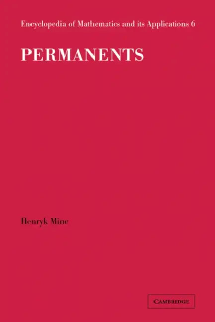 Permanents by Henryk Minc, Gian-Carlo Rota, Marvin Marcus
