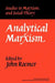 Analytical Marxism by John E. Roemer