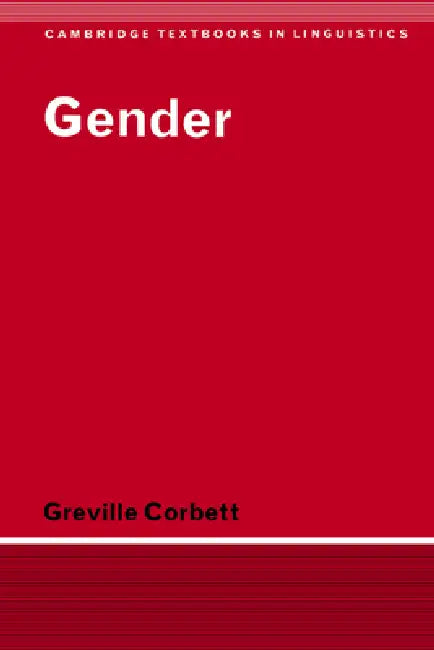 Gender by Greville G. Corbett, Corbett Greville G., S. R. Anderson