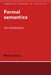 Formal Semantics by Ronnie Cann, S. R. Anderson, J. Bresnan