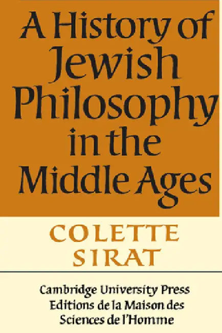 A History of Jewish Philosophy in the Middle Ages by Colette Sirat