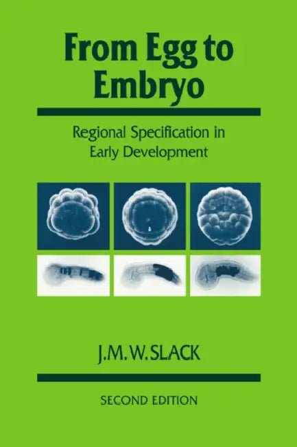 From Egg to Embryo: Regional Specification in Early Development by J. M. W. Slack, Slack, Jonathan B. L. Bard