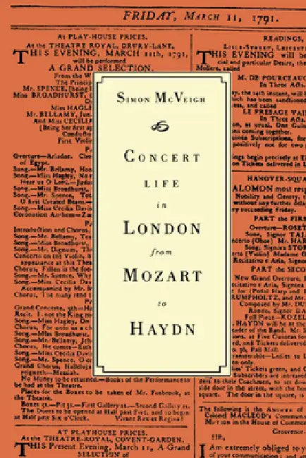 Concert Life in London from Mozart to Haydn by Simon McVeigh, McVeigh Simon
