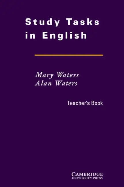 Study Tasks in English Teacher's Book by Mary Waters, Alan Waters